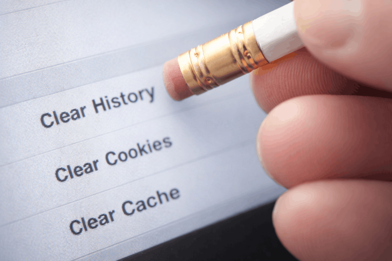 Clear browser cache and cookies