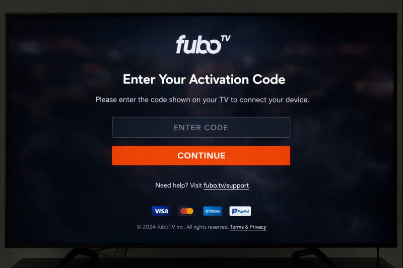 Go to fubo.tv/connect on browser